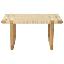 Carl Hansen & Søn BM0488S Table Bench, short, oiled oak - rattan