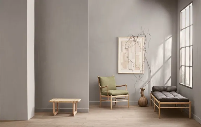 Carl Hansen & Søn BM0488S Table Bench, short, oiled oak - rattan