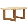 Carl Hansen & Søn BM0489S table bench, short, oiled oak - paper cord