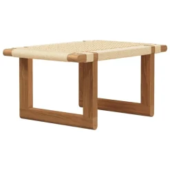 Carl Hansen & Søn BM0489S table bench, short, oiled oak - paper cord