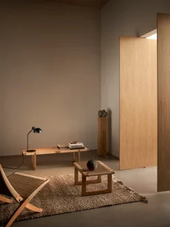 Carl Hansen & Søn BM0489S table bench, short, oiled oak - paper cord