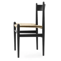 Carl Hansen & Søn CH36 chair, black - natural cord