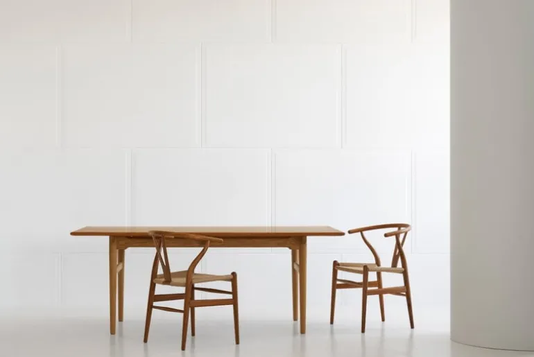 Carl Hansen & Søn CH327 dining table, teak - oak