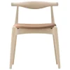Carl Hansen & Søn CH20 Elbow chair, soaped beech - light brown leather Thor 325
