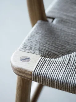 Carl Hansen & Søn CH22 lounge chair, oiled oak - natural cord