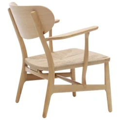 Carl Hansen & Søn CH22 lounge chair, oiled oak - natural cord