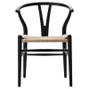 Carl Hansen & Søn CH24 Wishbone chair, black oak - natural cord