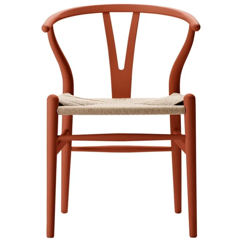 Carl Hansen & Søn CH24 Wishbone chair, soft terracotta - natural cord