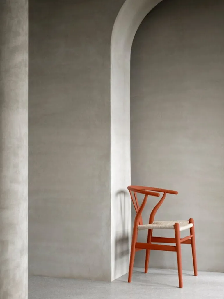 Carl Hansen & Søn CH24 Wishbone chair, soft terracotta - natural cord