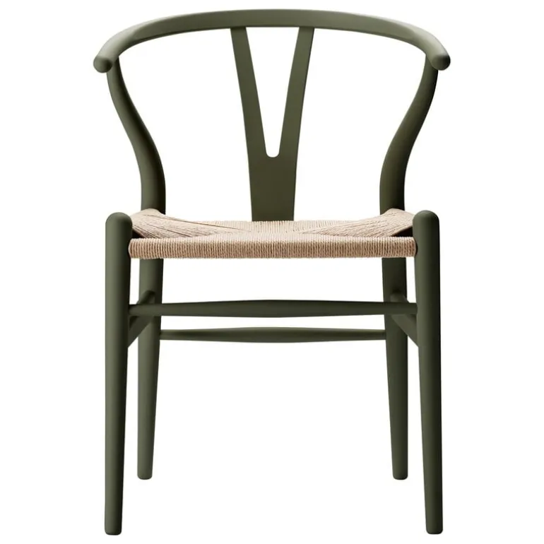 Carl Hansen & Søn CH24 Wishbone chair, soft seaweed - natural cord