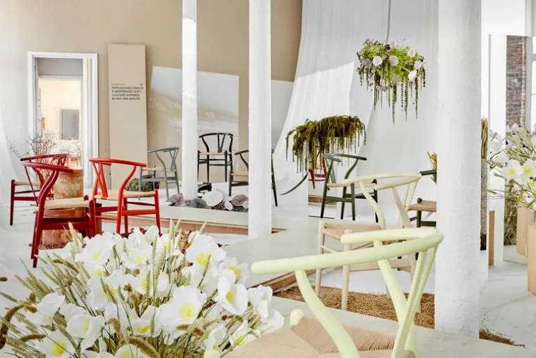 Carl Hansen & Søn CH24 Wishbone chair, soft seaweed - natural cord