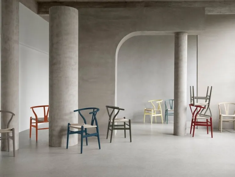 Carl Hansen & Søn CH24 Wishbone chair, soft seaweed - natural cord