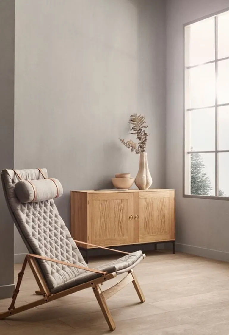 Carl Hansen & Søn FK10 Plico chair, oiled oak - natural linen