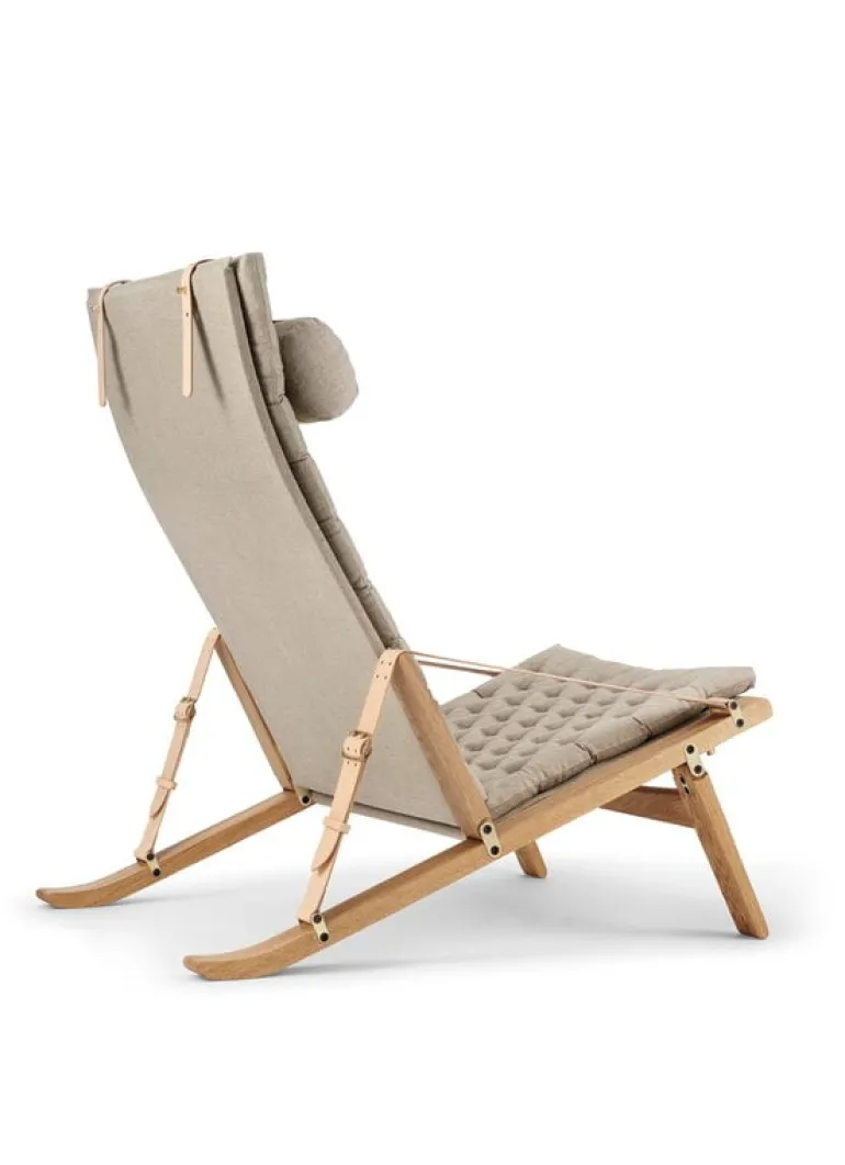 Carl Hansen & Søn FK10 Plico chair, oiled oak - natural linen