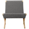 Carl Hansen & Søn MG501 Cuba outdoor lounge chair, teak - Charcoal 1402