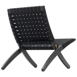 Carl Hansen & Søn MG501 Cuba lounge chair, black oak - black webbing