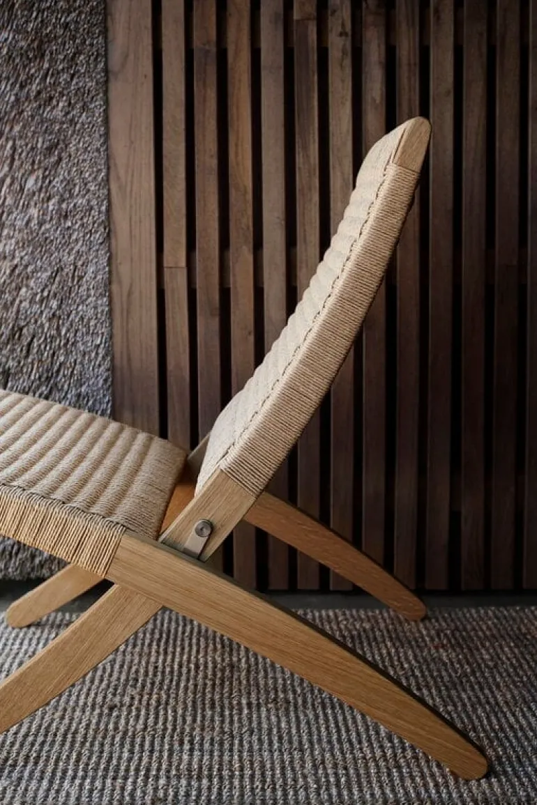 Carl Hansen & Søn MG501 Cuba lounge chair, oiled oak - natural cord