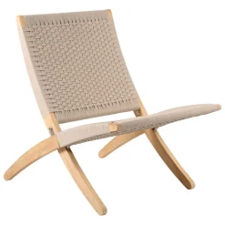 Carl Hansen & Søn MG501 Cuba outdoor lounge chair, teak - Sesame 083