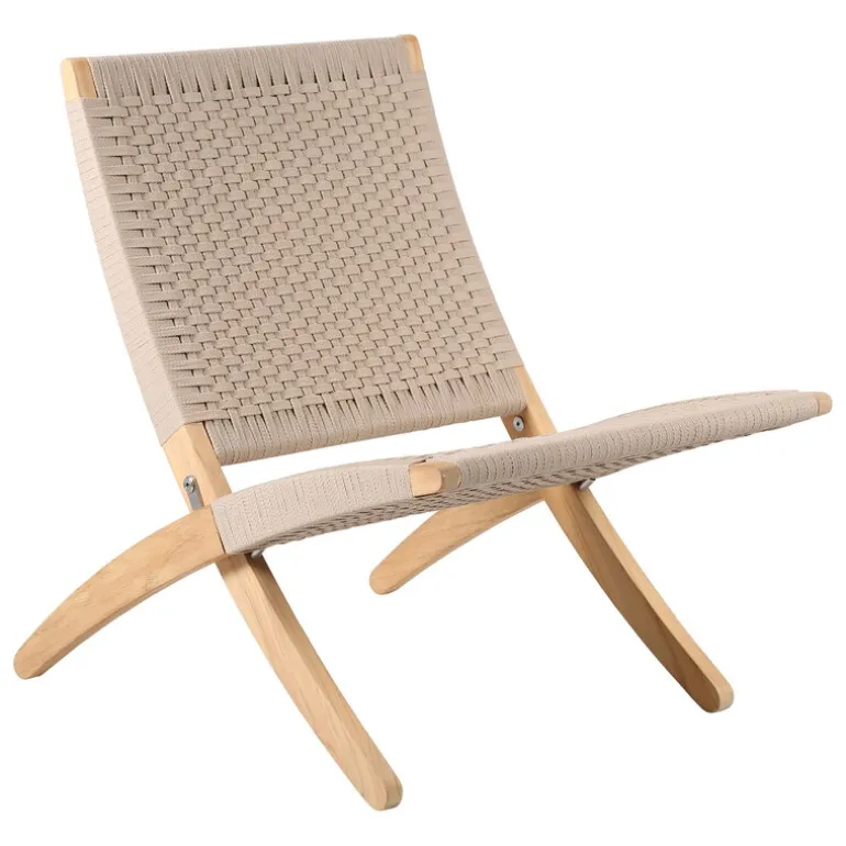 Carl Hansen & Søn MG501 Cuba outdoor lounge chair, teak - Sesame 083
