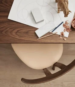 Carl Hansen & Søn OW58 T-chair, oiled walnut - beige leather Sif 90