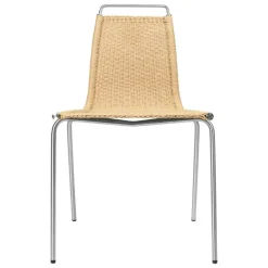 Carl Hansen & Søn PK1 chair, stainless steel - natural paper cord