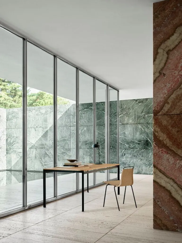 Carl Hansen & Søn PK1 chair, black steel - natural paper cord