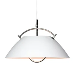 Carl Hansen & Søn Wegner pendant, white - nickel