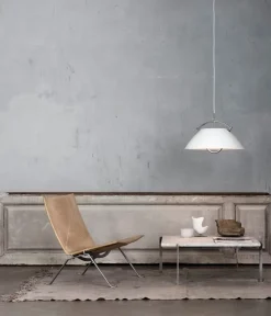 Carl Hansen & Søn Wegner pendant, white - nickel