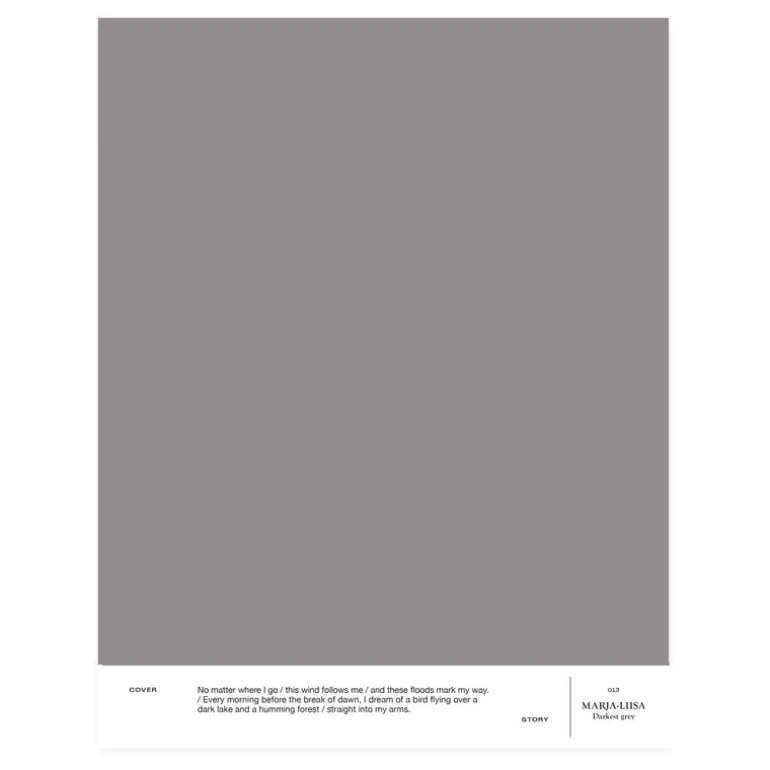 Cover Story Interior paint, 3,6 L, 013 MARJA-LIISA - darkest grey