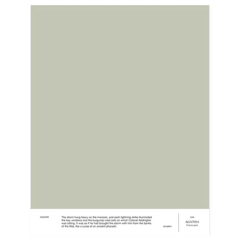 Cover Story Interior paint, 3,6 L, 026 AGATHA - green-grey