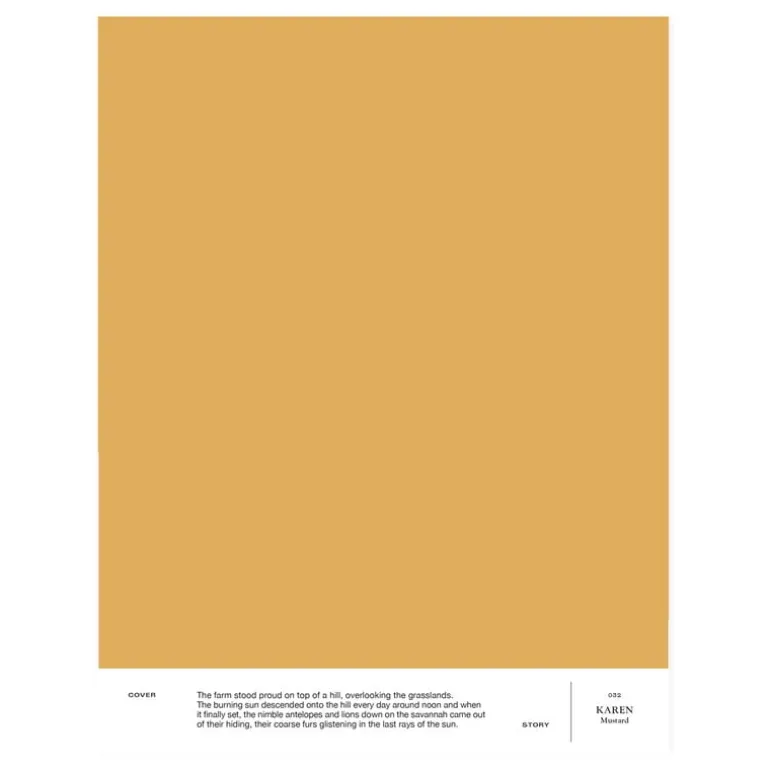 Cover Story Interior paint, 3,6 L, 032 KAREN - mustard