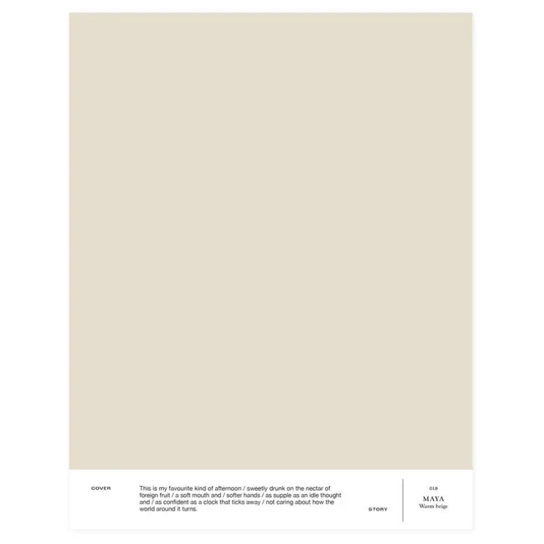 Cover Story Interior paint, 3,6 L, 019 MAYA - warm beige