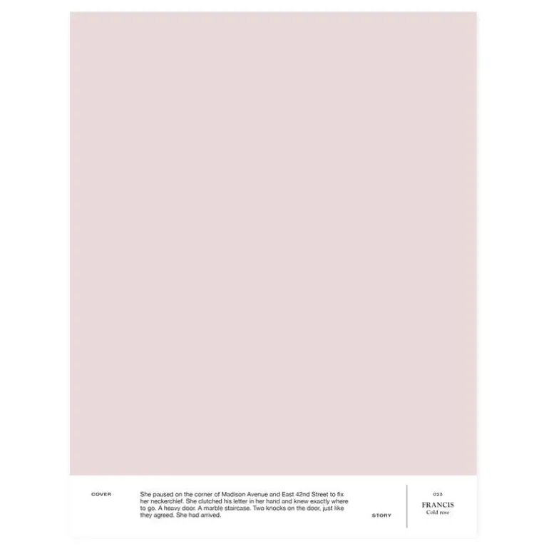 Cover Story Interior paint, 3,6 L, 023 FRANCIS - cold rose