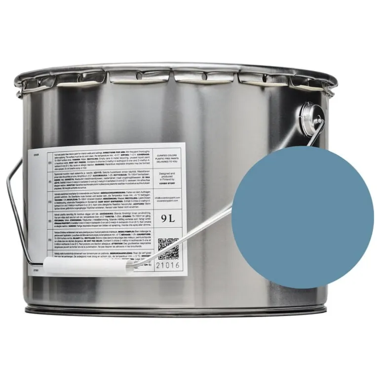 Cover Story Interior paint, 9 L, 018 ERNEST - warm mid blue