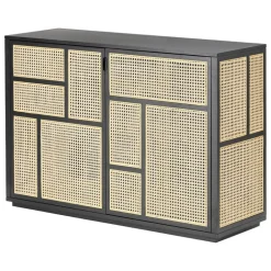 Design House Stockholm Air sideboard, black - cane