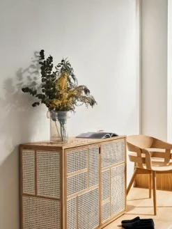 Design House Stockholm Air sideboard, black - cane