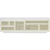 Design House Stockholm Air sideboard, low,  stained white grey - cane