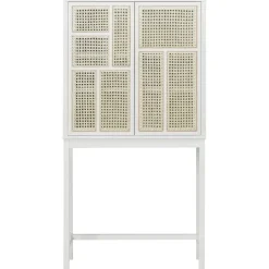Design House Stockholm Air cabinet, stained white grey - cane