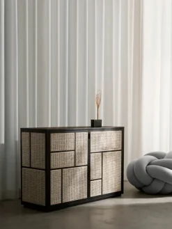 Design House Stockholm Air sideboard,  stained white grey - cane