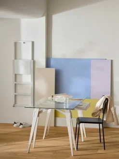 Design House Stockholm Arco desk with drawer, white