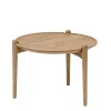 Design House Stockholm Aria coffee table, 50 cm, low, oak