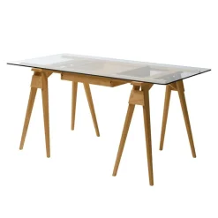 Design House Stockholm Arco desk with drawer, oak
