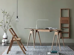 Design House Stockholm Arco desk with drawer, oak