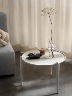 Design House Stockholm Aria coffee table, 50 cm, low, white