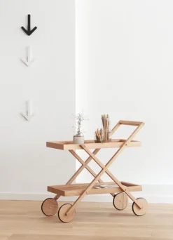 Design House Stockholm Exit trolley, black