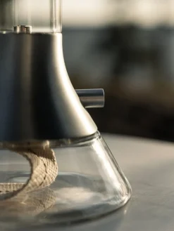 Design House Stockholm Fyr kerosene lamp, matte silver