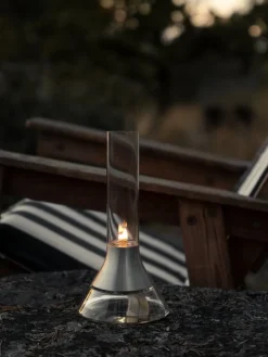 Design House Stockholm Fyr kerosene lamp, matte silver