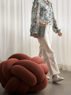 Design House Stockholm Knot cushion, XL, ochre