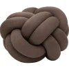Design House Stockholm Knot cushion, XL, brown