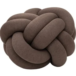 Design House Stockholm Knot cushion, XL, brown